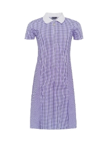 Purple Gingham Summer Dress