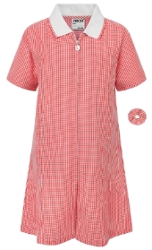 Gingham Summer Dress Red