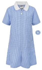 Gingham Summer Dress Blue