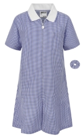 Gingham Summer Dress Navy